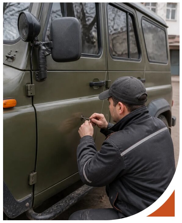 Профессиональное вскрытие автомобиля УАЗ без повреждений в Котельниках